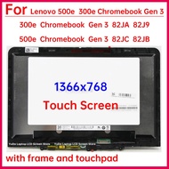11.6" Touch Screen For Lenovo 300e Chromebook Gen 3 82JA 82J9 500e Gen 3 82JC 82JB LCD Display Digit