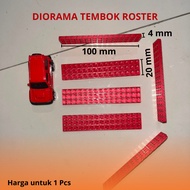 Roster Wall Diorama Accessories - Hotwheels Diorama