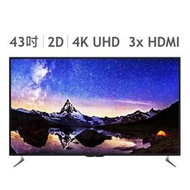 【免運費】JVC 43吋4K HDR 連網 LED液晶電視  43V(不含視訊盒)