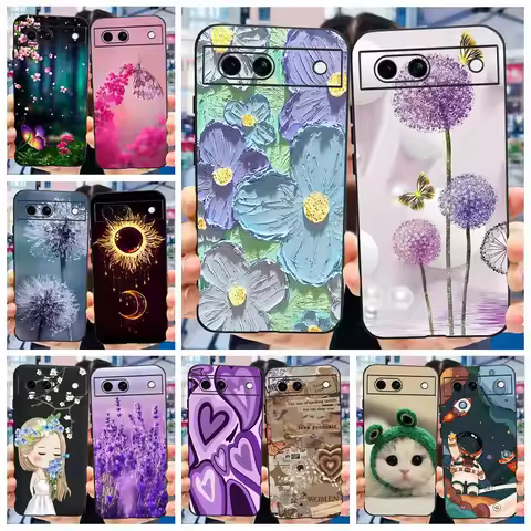 For Google Pixel 8A Case Stylish Painted Cover Soft TPU Shockproof Phone Case For Google Pixel 8 Pro