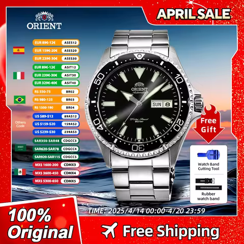 Original Japan Orient Watch Men Automatic Mechanical Watches 20Bar Waterproof Luminous Sport Stainle