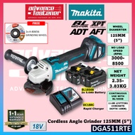 🔥HOT OFFER🔥 Makita DGA511RTE / DGA511RFE / DGA511Z 18V Cordless Angle Grinder 125MM (5")