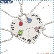 NEXTSS 4 Bff Friend Love Necklace Best Friend Froever Womens Necklace