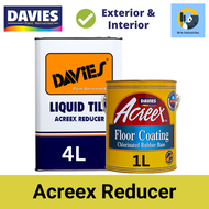 Davies Acreex Rubberized Floor Paint 1 Liter or 4 Liters Floor Coating Acreex Reducer Tile Red Brix 