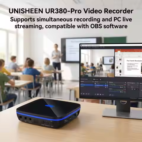 UNISHEEN 4K Capture Box Mini Video Record Device StandAlone Camera HDMI Screen Capture Box OBS VMIX