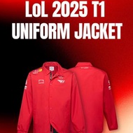 (預訂) [LoL] 2025 T1 Uniform Jacket 紅色/黑色外套 ｜ T1官方周邊 T1衣服外套 T1公仔