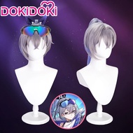 READY DokiDoki - Silver Wolf Honkai Star Rail HSR wig cosplay HQ grey ash violet