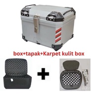 Aluminium Top Box X Design 36L 38L 45L 55L 57L Kotak Motosikal Peti Aluminum Box Motorcycle