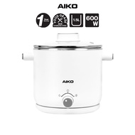 AIKO AK-F15 สีขาว หม้อต้มไฟฟ้าอเนกประสงค์ สแตนเลส 304 ความจุ 1.5 ลิตร *** รับประกัน 1ปี