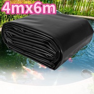 ผ้ายาง พลาสติกปูบ่อ ผ้าใบ ปู บ่อปลา4x5m 4x6m 4x12m 4x16mดำ หนา0.3มิล Greenhouse HDPE กัน UV ปูบ่อน้ำ