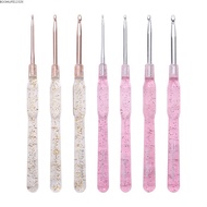 BOOMLIFE1238C 7PCS Crochet Hooks Set, Aluminum Colorful  Handles DIY Knitting Tools,  2.0-5.0mm Hand