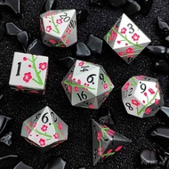 Metal Tabletop Game Dungeons and Dragons Cthulhu Set Dice Plum Blossom D6Dungeons and Dragons Multif