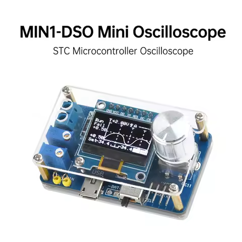 DIY Mini Digital Oscilloscope Kit STC8K8A Microcontroller Electronic Component Soldering Practice Lo