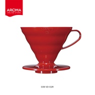 Hario ดริปเปอร์ พลาสติก สีแดง Hario V60 Coffee Dripper (PP) (VD-01R/036) (VD-02R/039)