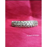 kundan stone bangle/silk thread bangle/handmade