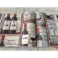 Vintage Wine Bottle Cafe Resto Drinkal Wall Wallpaper