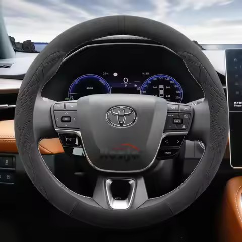 Suede Car Steering Wheel Cover for Toyota 4Runner Trailhunter Toyota Land Cruiser 250 Sequoia Prado 