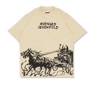 T-Shirt Merchandise A7X Avenged Sevenfold Life Is But a Dream Do You Want a Paradise? - Oversized Ba