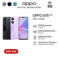 Oppo A78 5G Smart Phone [256GB+8GB RAM] 5000mAh Big Battery FastCharge