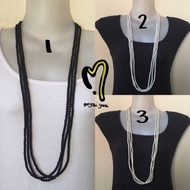 Necklace (KM) Long Pearl Necklace Fashion
