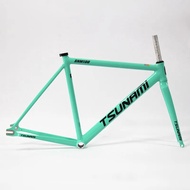 TSUNAMI SNM100 Frameset 700C Aluminum Fixed Gear Frame and Fork Track Fixie Bike 49CM 52CM 55CM 58CM