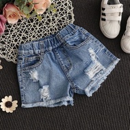 seluar jeans budak perempuan jeans kids girl korean style jeans budak perempuan Girls Denim Shorts R