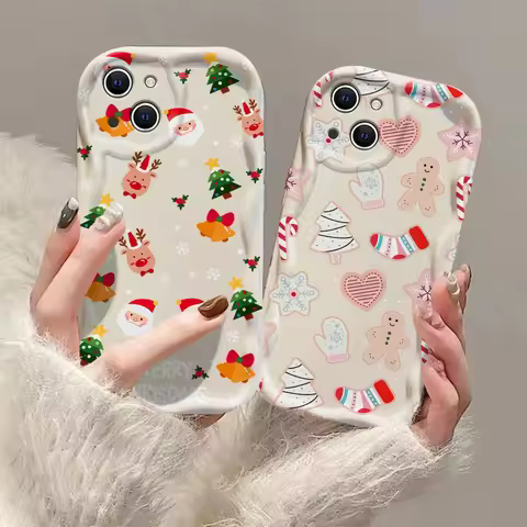 Santa Claus Elk Snowman Christmas Phone Case For Samsung Galaxy S25 S24 S23 S21 S20 FE Plus Ultra F0