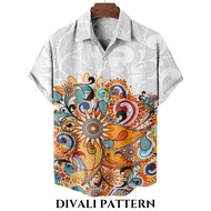 KEMEJA Premium Men's Shirt – Divali Pattern