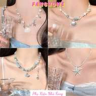 Beach shell necklace - Sea snail necklace - star necklace - Summer beach fashion accessories for wom
