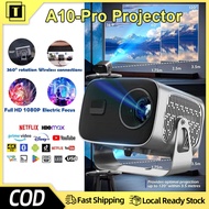 A10 Projector Android 13.0 Smart Projector 4K LED WiFi Autofocus 360° Flip Projector Projector Netfl