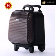 WHEAL Luggage Mini Model 14 Inch Double Bow Tie 2 Wheels Zip Around 7790-14