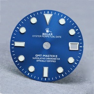 R RELAX NH34 Dial mod GMT-MASTER YM INDEX Blue/Green Luminous