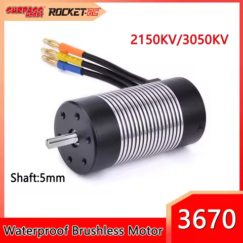Surpaee Hobby 3670 2150KV 3050KV Waterproof Brushless Motor 5mm for 1/10 RC Drift Crawler Car Model 
