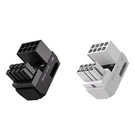 TECHCHIP-8-Pin PCle 3.0 GPU Power Adapter 180 Degree Connector Power Right Angle Elbow Adapter for D