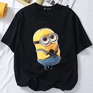 S-5XL Ready Stock MINIONS T SHIRT cotton cartoon 3xl tshirt woman man baju perempuan women baggy Tsh