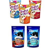 PURINA FELIX Play Tubes Cat Treats 50g & Friskies Party Mix 60g