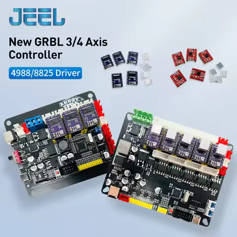 GRBL1.1 USB Port 3 Axis 4 axis Control Board 8825 Driver CNC Engraving Machine Mute CNC controller U