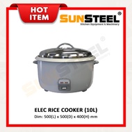 【SUNSTEEL】Electric Rice Cooker 10Litre / Periuk Nasi Elektrik 10L (50 Orang)