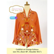 Size 4XL: Peranakan Nyonya Kebaya Basic - with Buttons