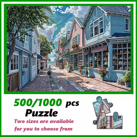 A high-quality 500/1000-piece puzzle, perfect for adults, is a fun family game that helps relieve st