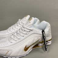 [✅Ready Stock] Nike Shox R4 White And Gold
