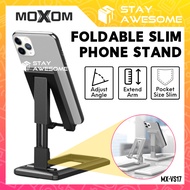 MOXOM Foldable Mobile Hand Phone Holder Adjustable Tablet Stand Telefon Desktop Pemegang Fhone Tempa