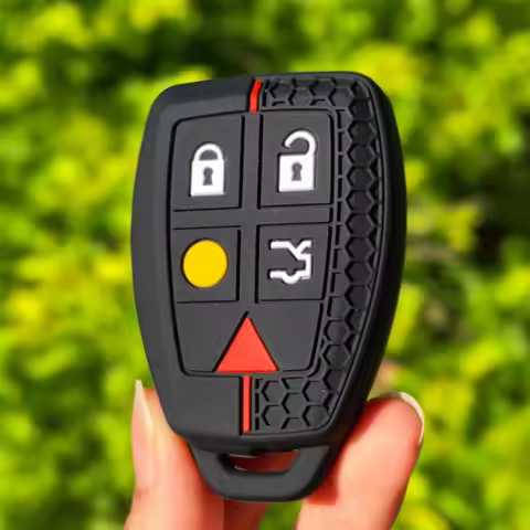 Silicone For Volvo C30 C70 S40 V50 2004 - 2007 Remote Key Case Fob Shell Cover Skin Jacket Sleeve
