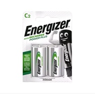 2 PIECES ENERGIZE RRECHARABLE C SIZE NIMH BATTERIES