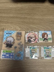 咒術迴戰一番賞 五條悟立牌 七海鎖匙扣 野薔薇襟及特典貼紙