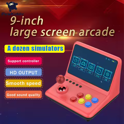 HOT A12 64GB 9inch joystick arcade A7 architecture quad-core CPU simulator video game console new ga