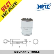 NIETZ 1/2” DR.Chrome Socket (12pt) 24mm-32mm (500-43)