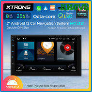NMGVK XTRONS 7 "Universal 2 Din QLED วิทยุติดรถยนต์ Android 12 Qualcomm Octa Core 8 + 256GB เครื่องเสียงรถยนต์ในตัว DSP CarPlay AA 4G LTE GLHFC
