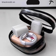 BRED al Clear Data Cable Storage Box Outdoor Travel Headset Storage Bag Data Cable Round Storage Bag