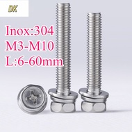 304 Stainless Steel Cross Outer Hexagon Combination M3/M4/M5/M6/M8/M10 【DK-C2】
